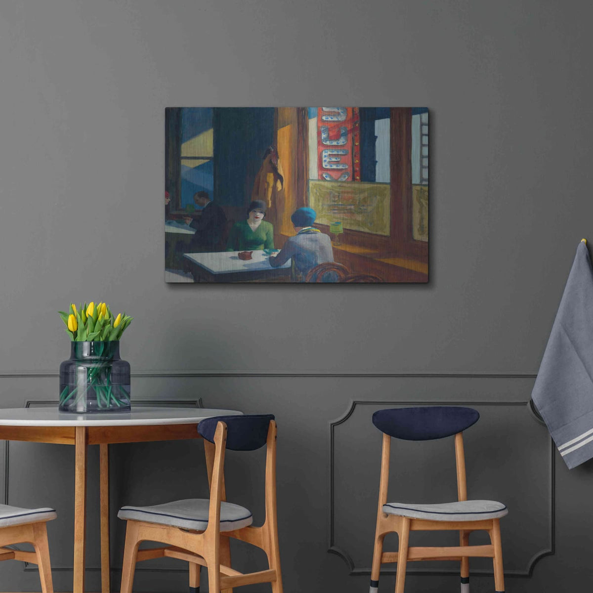 'Chop Suey' by Edward Hopper – Metal Wall Art, 36x24 room view