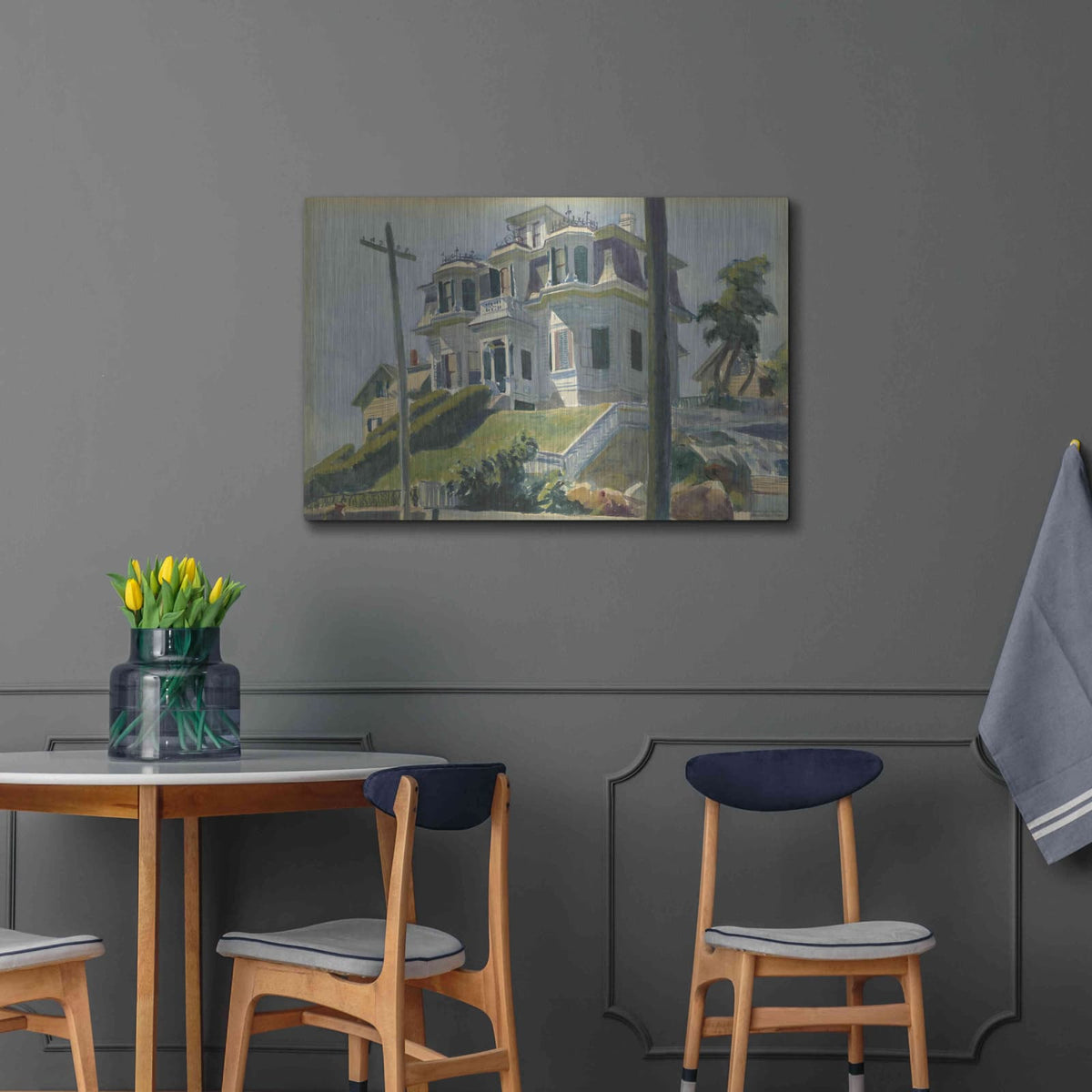 'Haskell's House, 1924' by Edward Hopper – Metal Wall Art, 36x24 room view