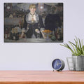 'Un Bar Aux Folies-Bergere' by Edouard Manet – Metal Wall Art, 16x12 room view