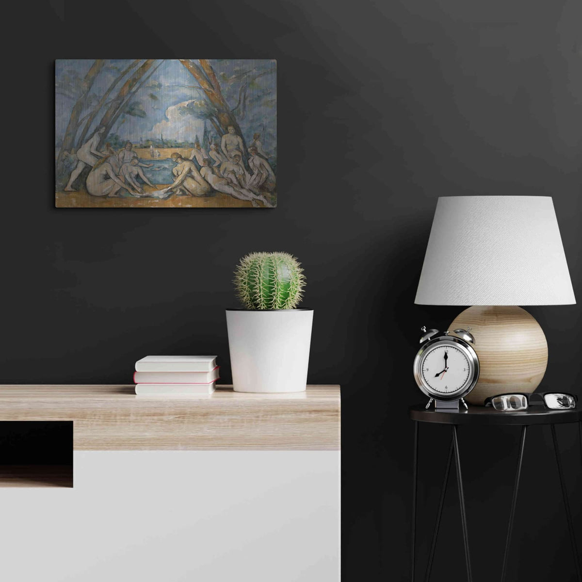 'The Large Bathers' by Paul Cezanne – Metal Wall Art, 24x16 room view