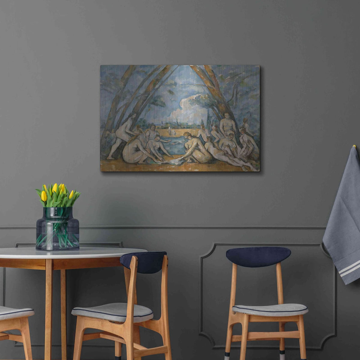 'The Large Bathers' by Paul Cezanne – Metal Wall Art, 36x24 room view