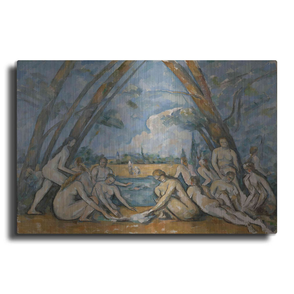 'The Large Bathers' by Paul Cezanne – Metal Wall Art