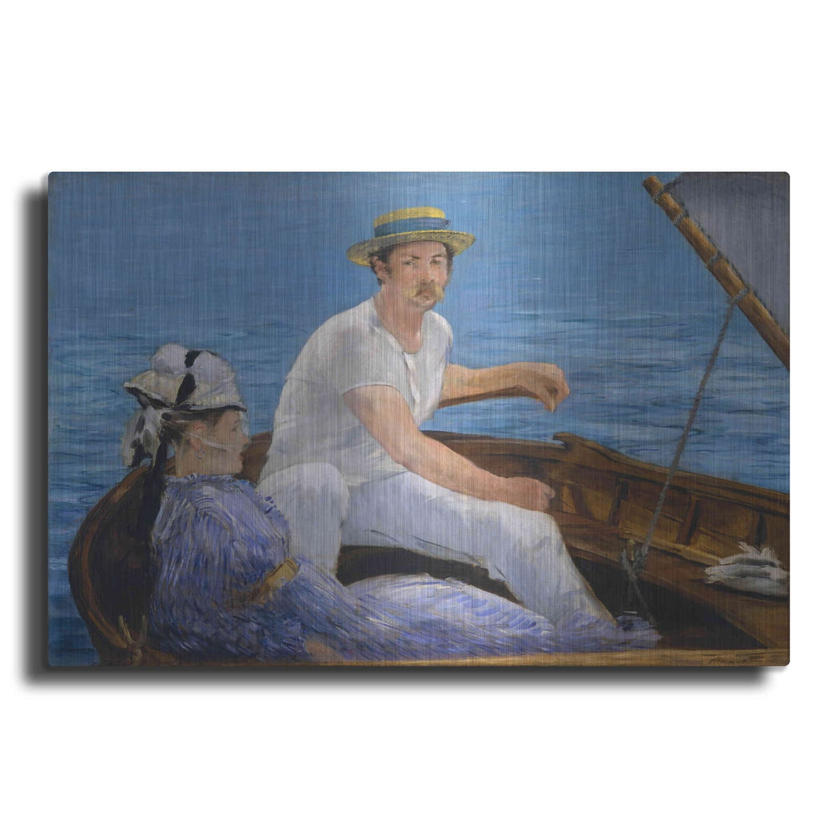 'Boating' by Edouard Manet – Metal Wall Art
