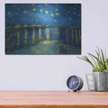 'Starry Night Over the Rhone' by Vincent Van Gogh – Metal Wall Art, 16x12 room view
