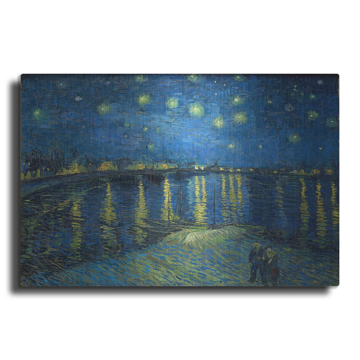 'Starry Night Over the Rhone' by Vincent Van Gogh – Metal Wall Art