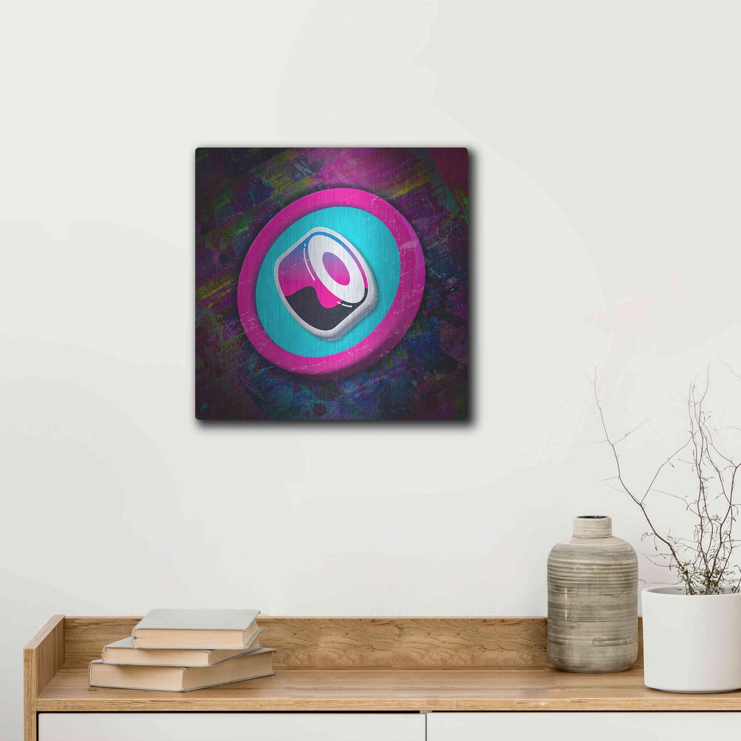 Luxe Metal Art 'Sushi Crypto' by Luxe Metal Art Portfolio,12x12