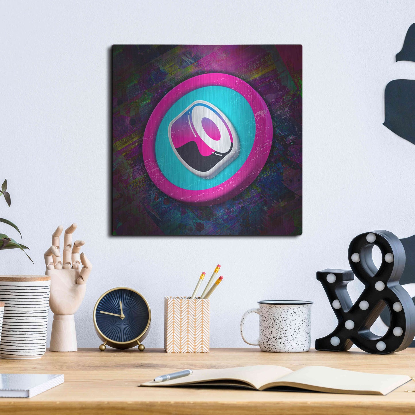 Luxe Metal Art 'Sushi Crypto' by Luxe Metal Art Portfolio,12x12