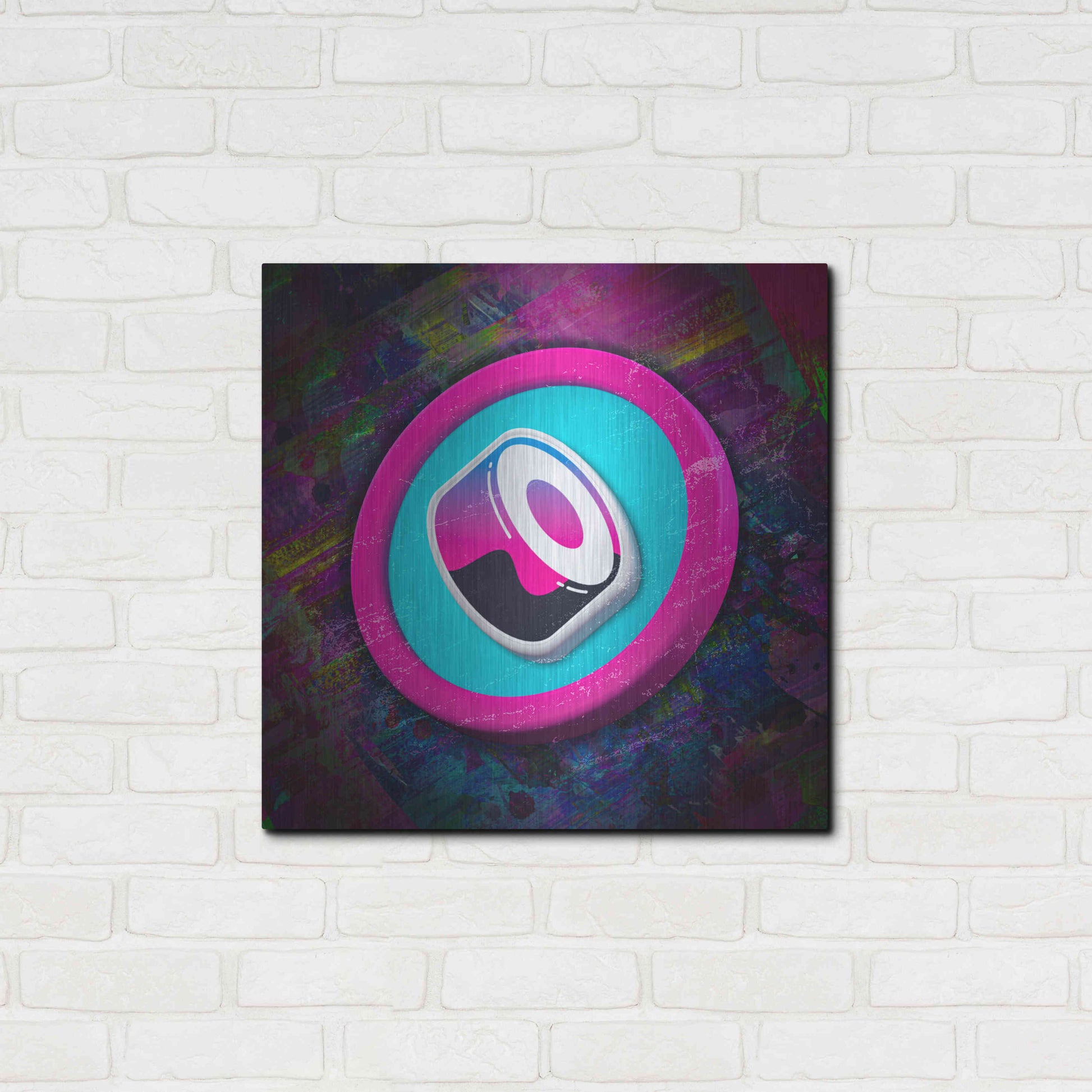 Luxe Metal Art 'Sushi Crypto' by Luxe Metal Art Portfolio,24x24