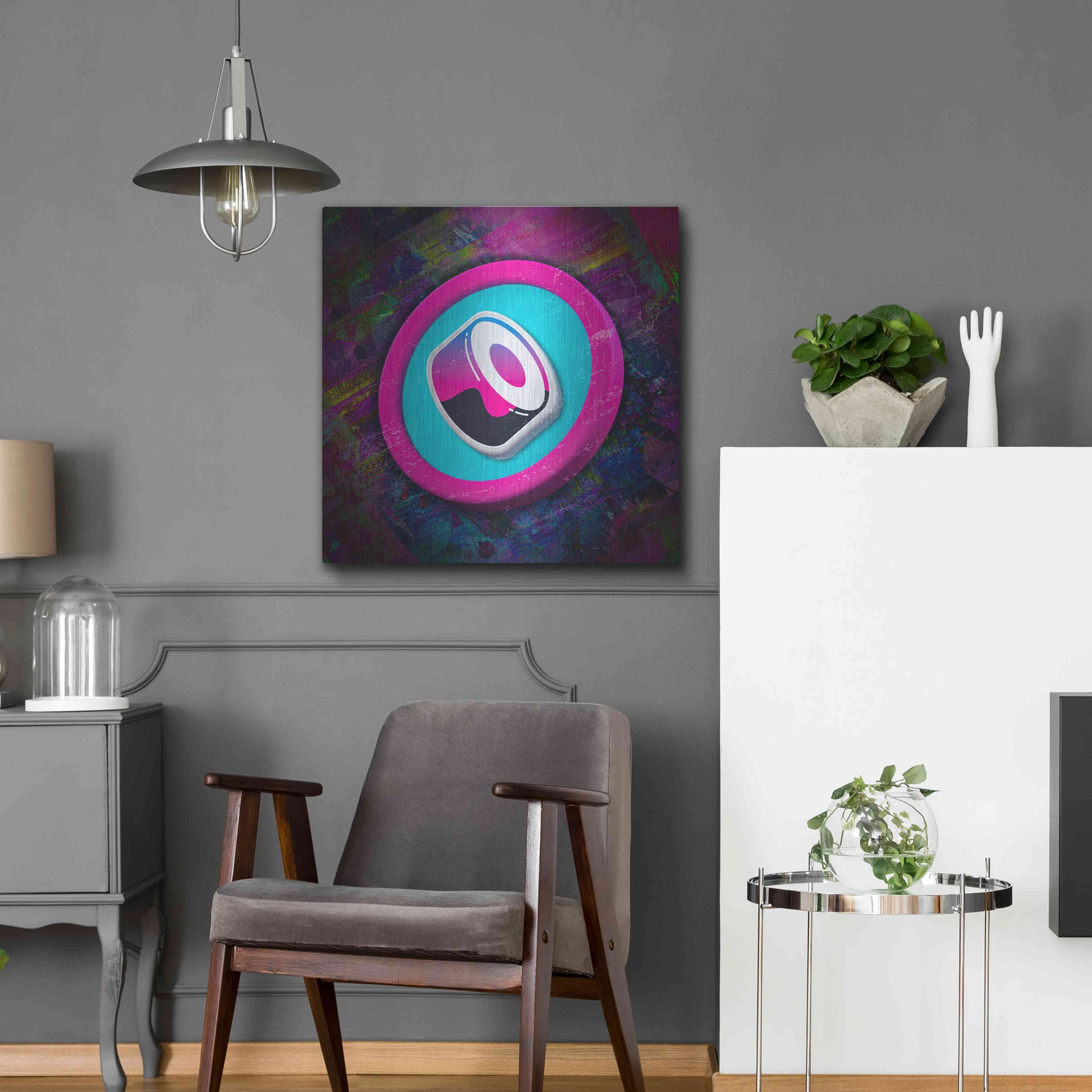 Luxe Metal Art 'Sushi Crypto' by Luxe Metal Art Portfolio,24x24
