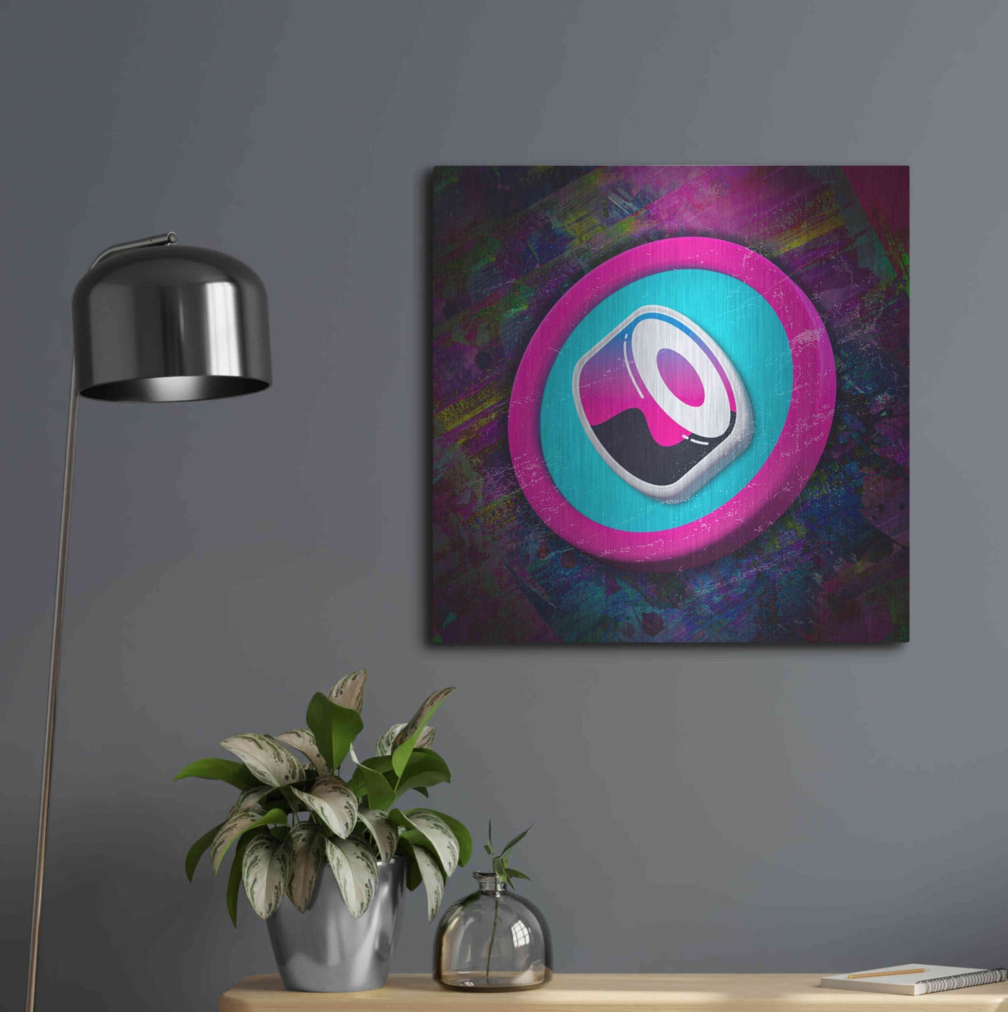 Luxe Metal Art 'Sushi Crypto' by Luxe Metal Art Portfolio,24x24
