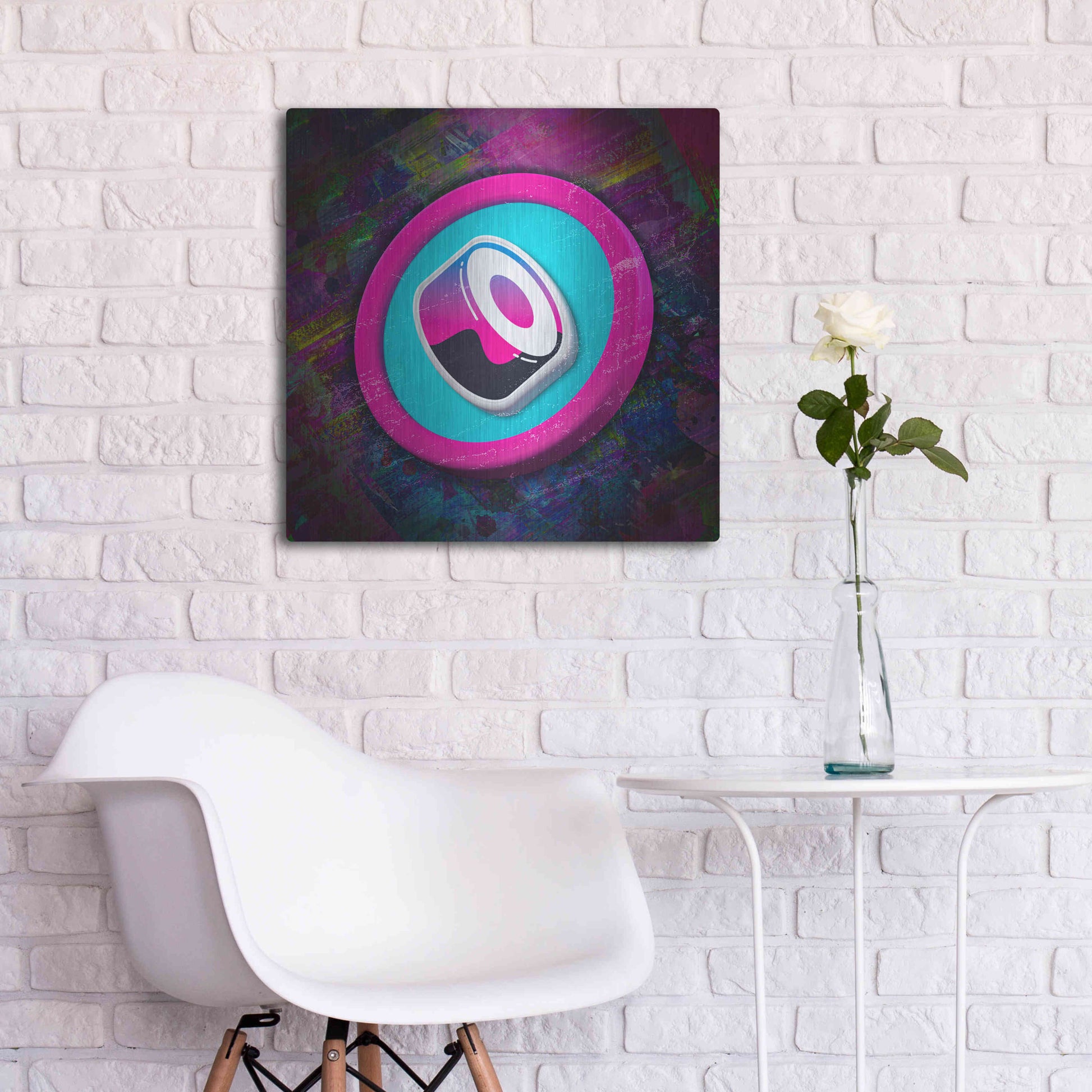 Luxe Metal Art 'Sushi Crypto' by Luxe Metal Art Portfolio,24x24