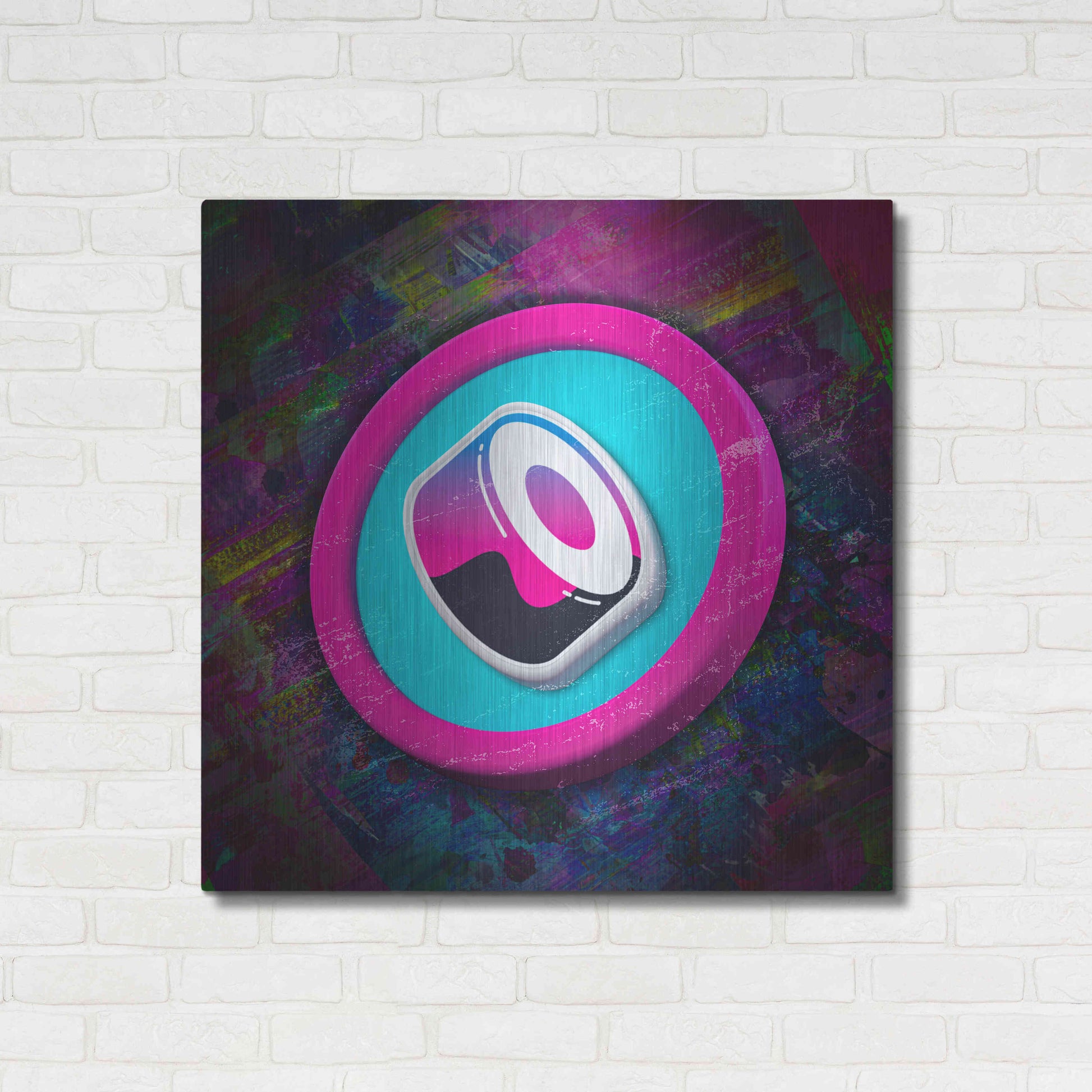 Luxe Metal Art 'Sushi Crypto' by Luxe Metal Art Portfolio,36x36