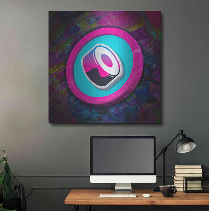 Luxe Metal Art 'Sushi Crypto' by Luxe Metal Art Portfolio,36x36