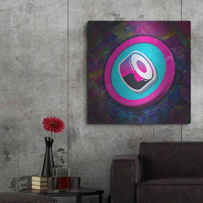 Luxe Metal Art 'Sushi Crypto' by Luxe Metal Art Portfolio,36x36