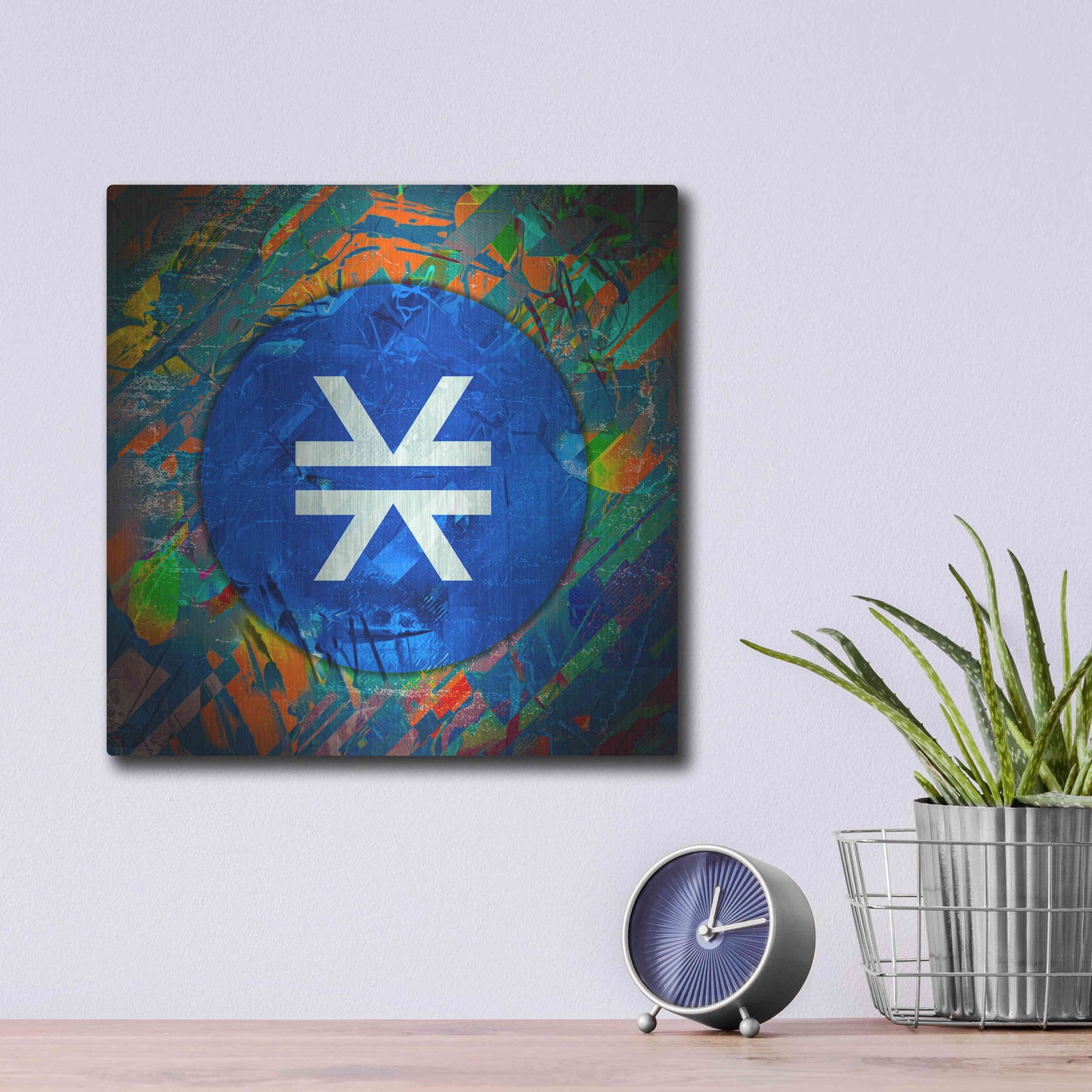 Luxe Metal Art 'STX Stacks Crypto' by Luxe Metal Art Portfolio,12x12