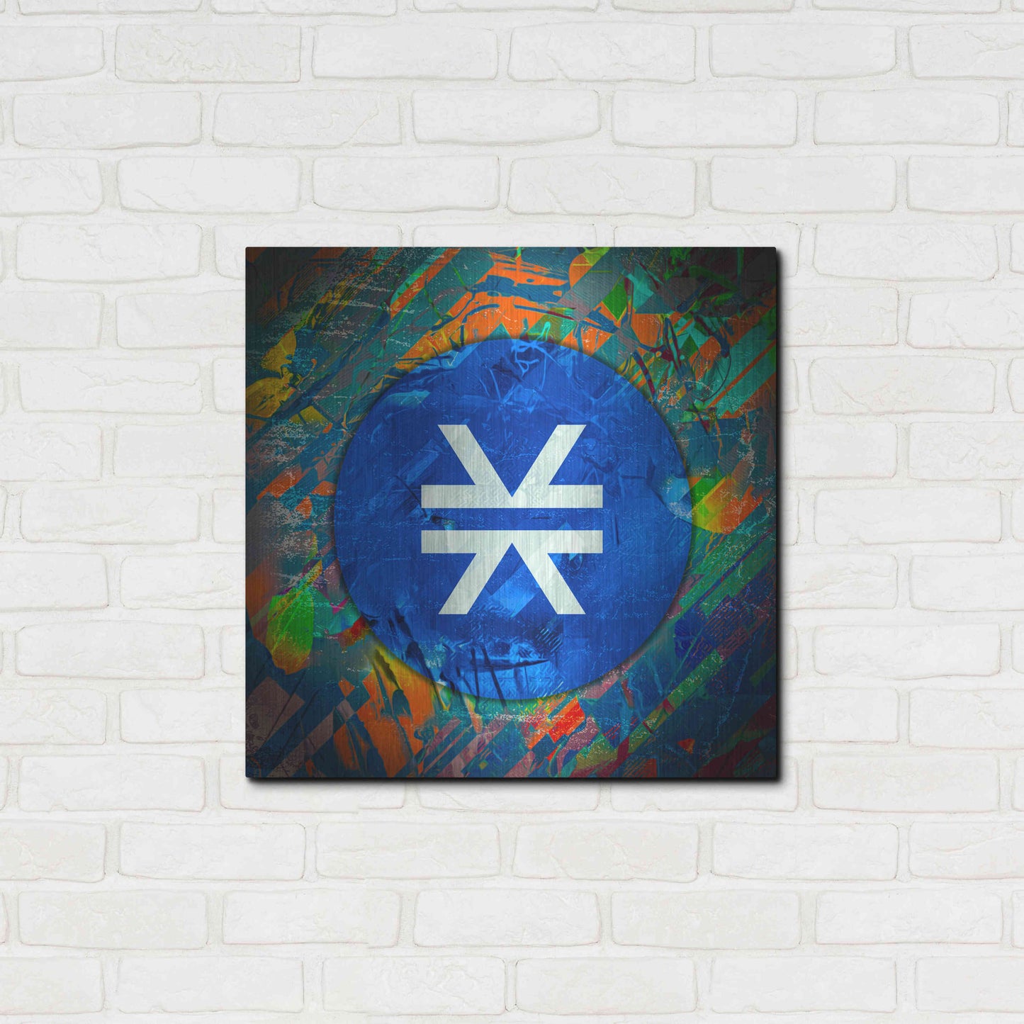 Luxe Metal Art 'STX Stacks Crypto' by Luxe Metal Art Portfolio,24x24