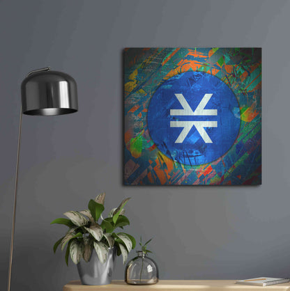 Luxe Metal Art 'STX Stacks Crypto' by Luxe Metal Art Portfolio,24x24