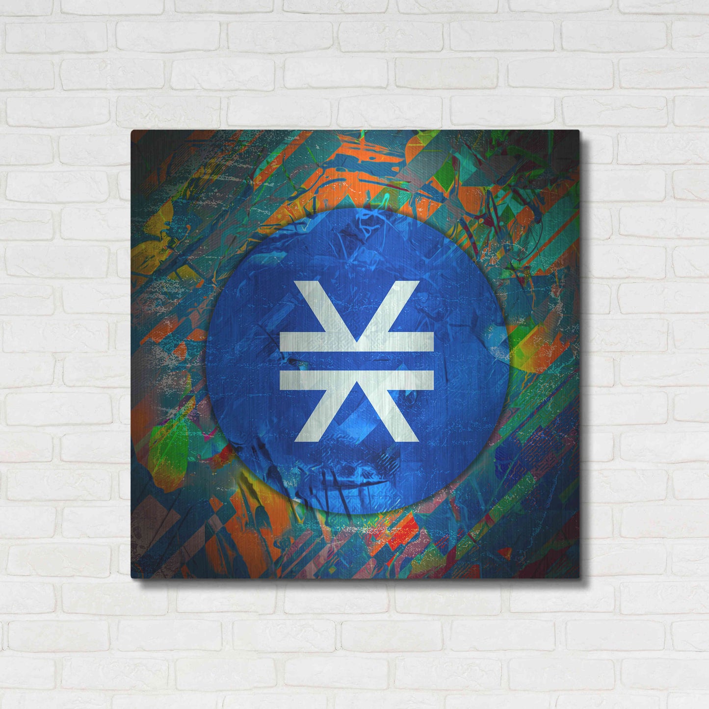 Luxe Metal Art 'STX Stacks Crypto' by Luxe Metal Art Portfolio,36x36