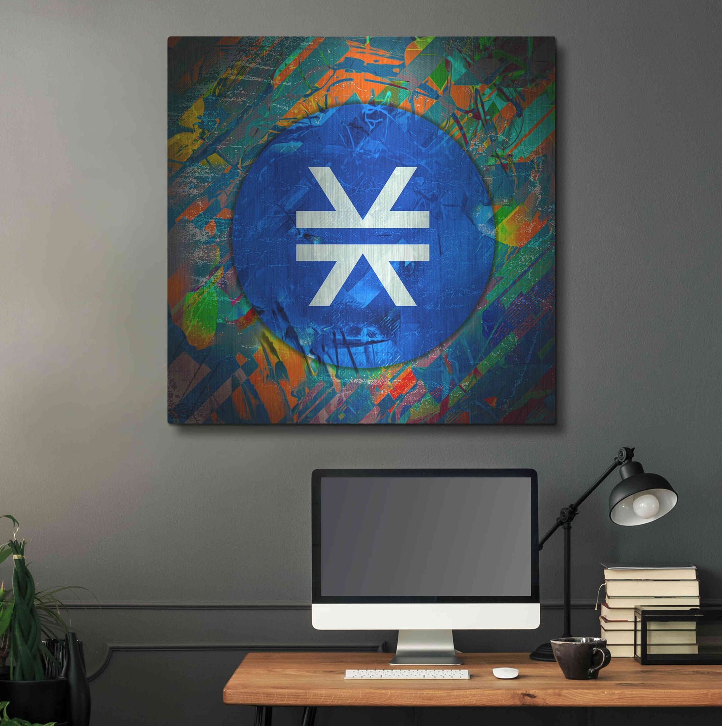 Luxe Metal Art 'STX Stacks Crypto' by Luxe Metal Art Portfolio,36x36