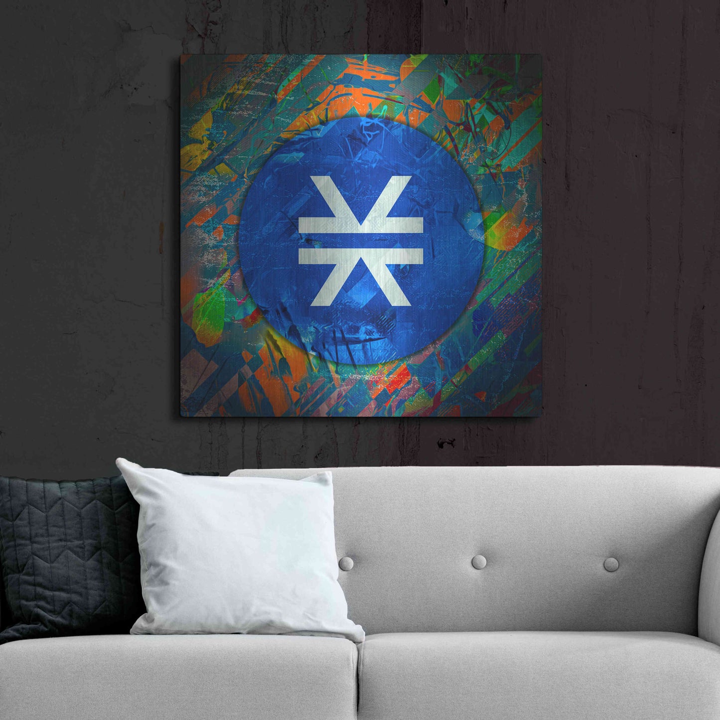 Luxe Metal Art 'STX Stacks Crypto' by Luxe Metal Art Portfolio,36x36