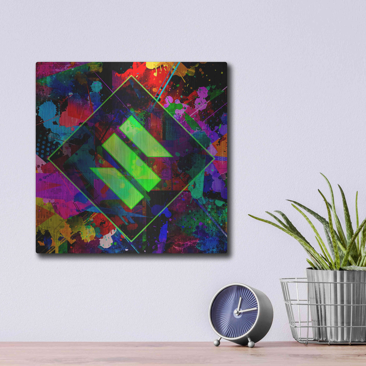 Luxe Metal Art 'SENT Crypto' by Luxe Metal Art Portfolio,12x12