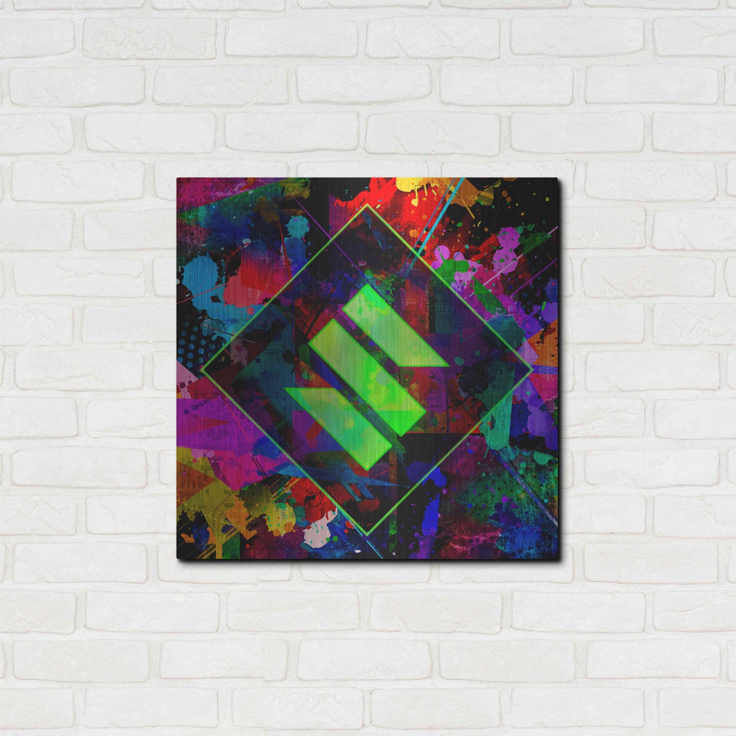 Luxe Metal Art 'SENT Crypto' by Luxe Metal Art Portfolio,24x24