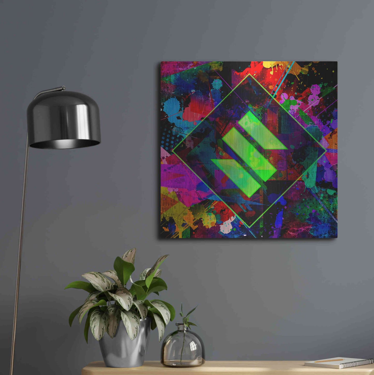 Luxe Metal Art 'SENT Crypto' by Luxe Metal Art Portfolio,24x24