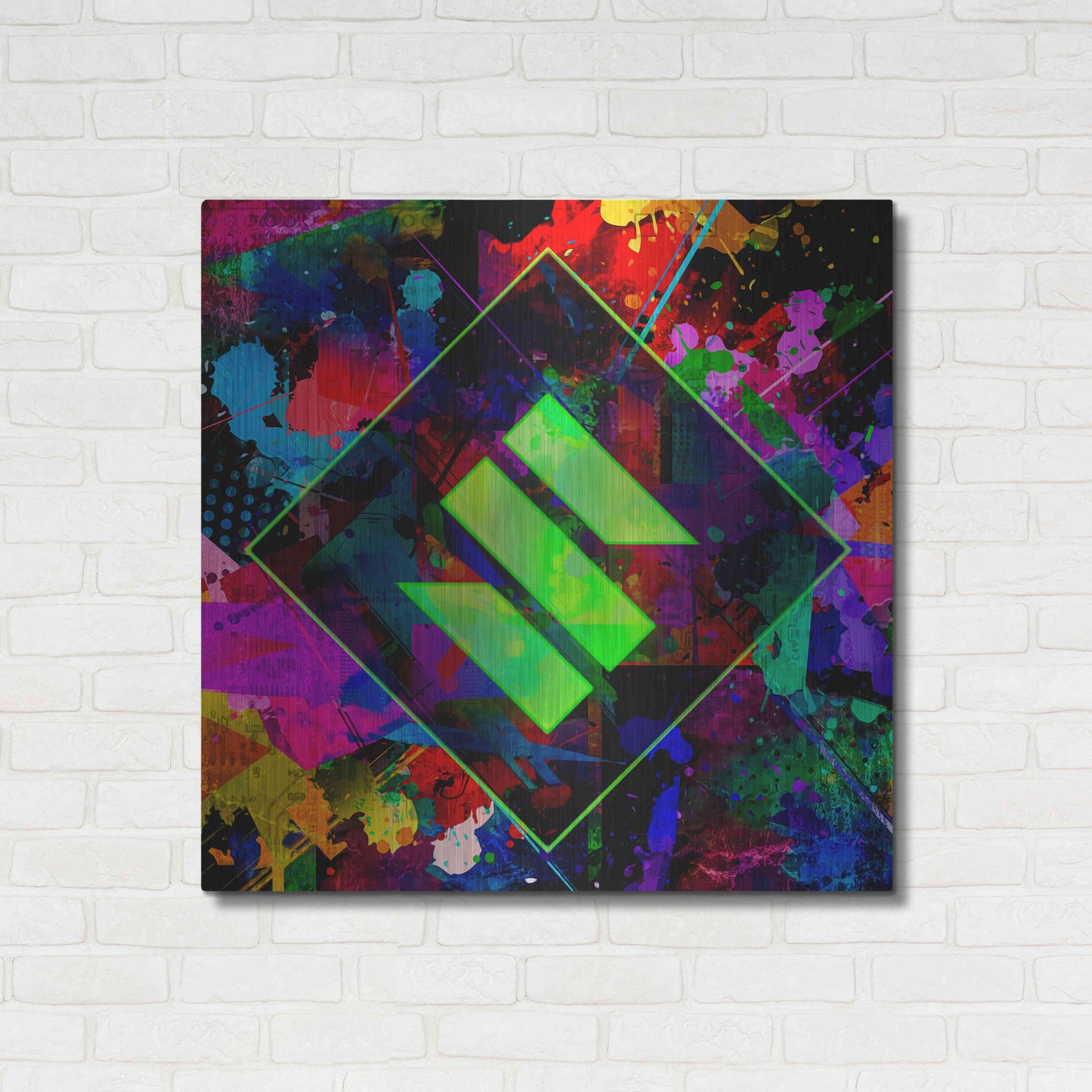 Luxe Metal Art 'SENT Crypto' by Luxe Metal Art Portfolio,36x36