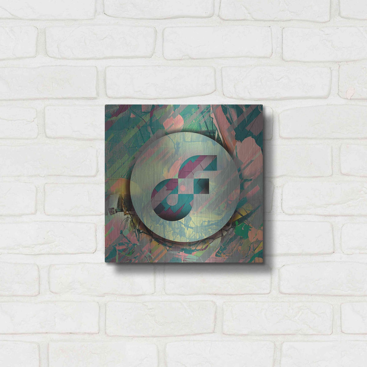 Luxe Metal Art 'Pastel Flow Crypto' by Luxe Metal Art Portfolio,12x12