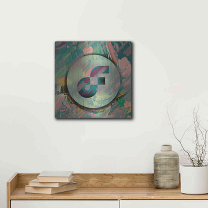 Luxe Metal Art 'Pastel Flow Crypto' by Luxe Metal Art Portfolio,12x12