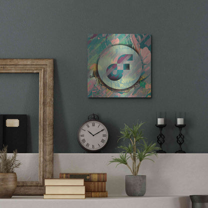Luxe Metal Art 'Pastel Flow Crypto' by Luxe Metal Art Portfolio,12x12