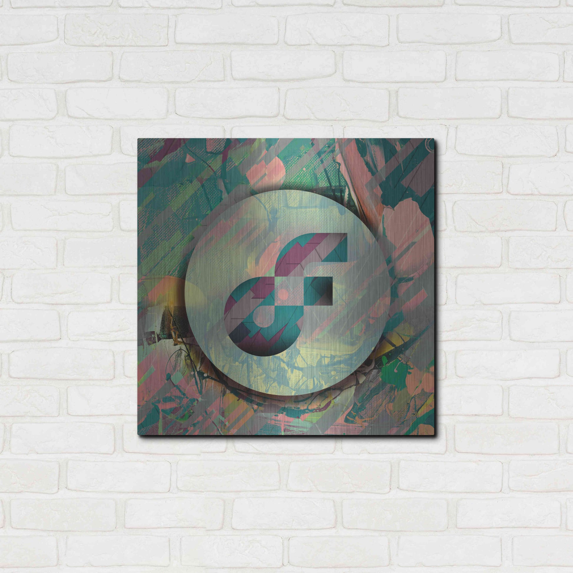 Luxe Metal Art 'Pastel Flow Crypto' by Luxe Metal Art Portfolio,24x24