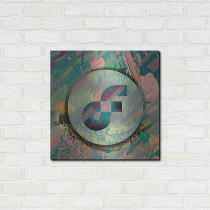 Luxe Metal Art 'Pastel Flow Crypto' by Luxe Metal Art Portfolio,24x24