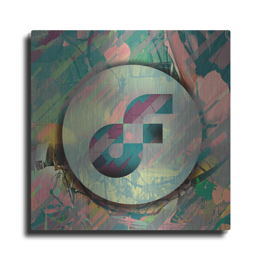 Luxe Metal Art 'Pastel Flow Crypto' by Luxe Metal Art Portfolio