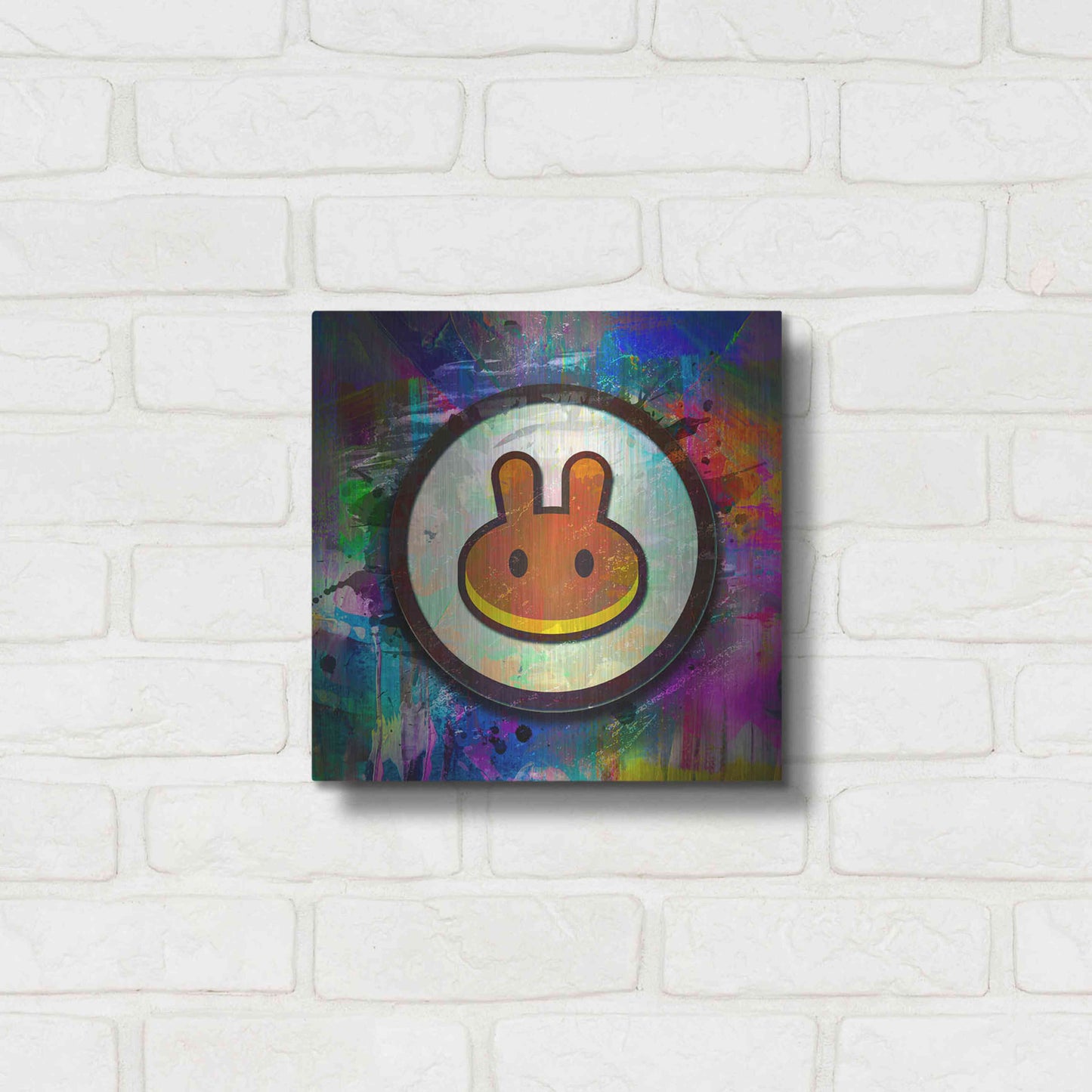 Luxe Metal Art 'Pancake Swap Crypto' by Luxe Metal Art Portfolio,12x12