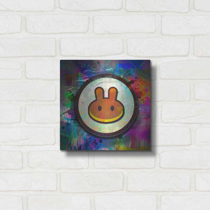 Luxe Metal Art 'Pancake Swap Crypto' by Luxe Metal Art Portfolio,12x12