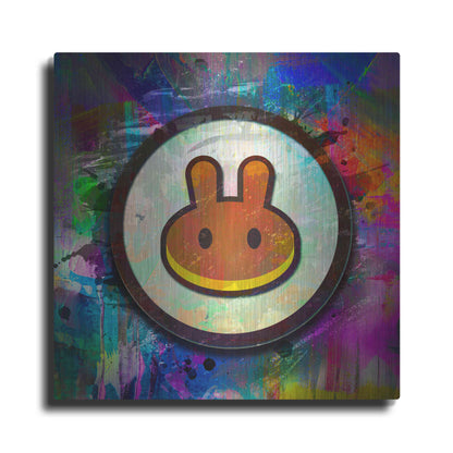 Luxe Metal Art 'Pancake Swap Crypto' by Luxe Metal Art Portfolio