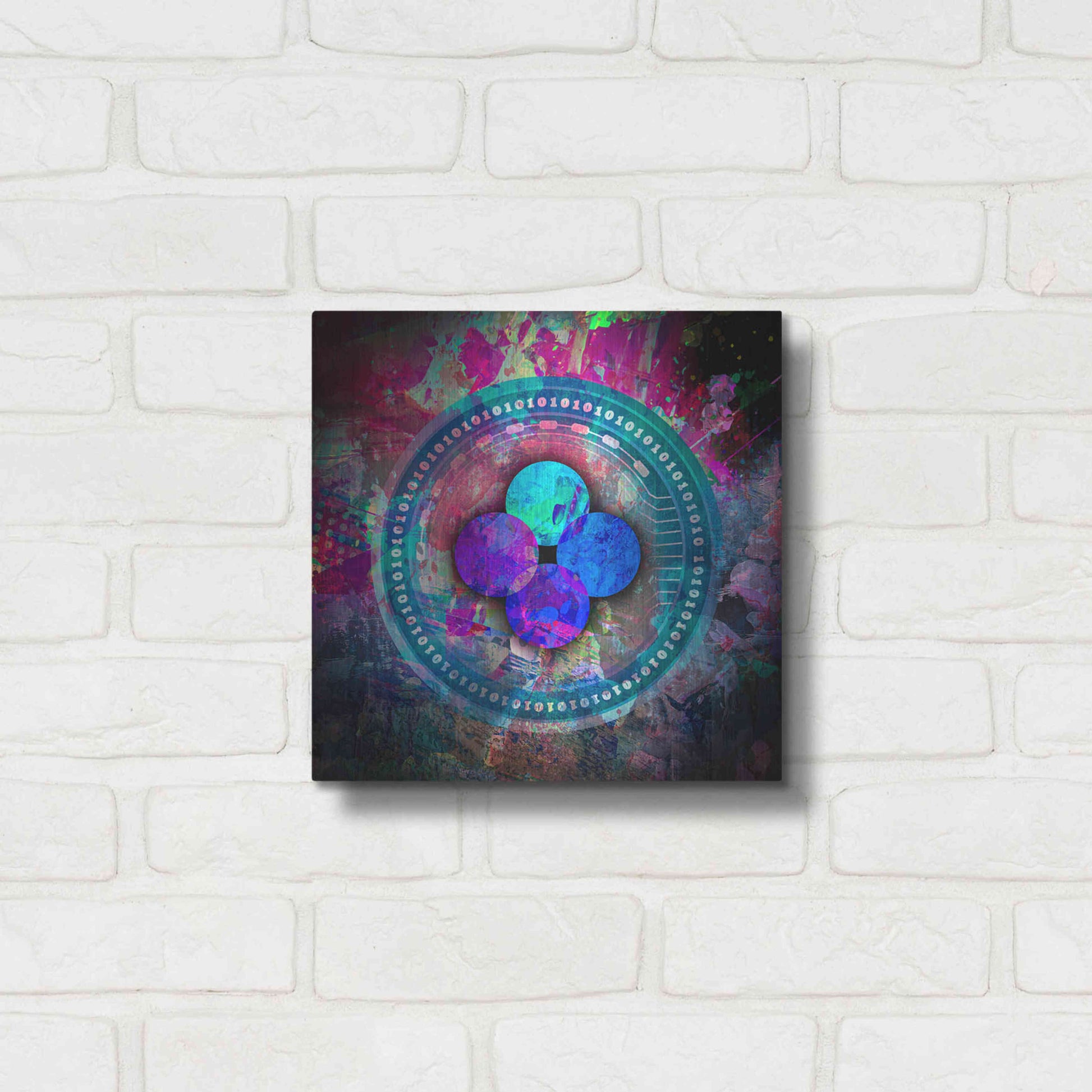 Luxe Metal Art 'OKB Crypto' by Luxe Metal Art Portfolio,12x12