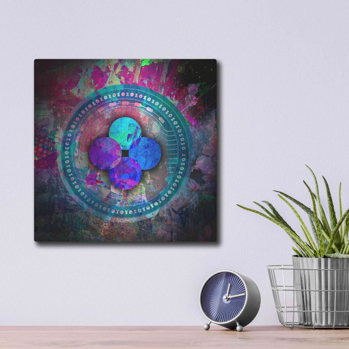Luxe Metal Art 'OKB Crypto' by Luxe Metal Art Portfolio,12x12