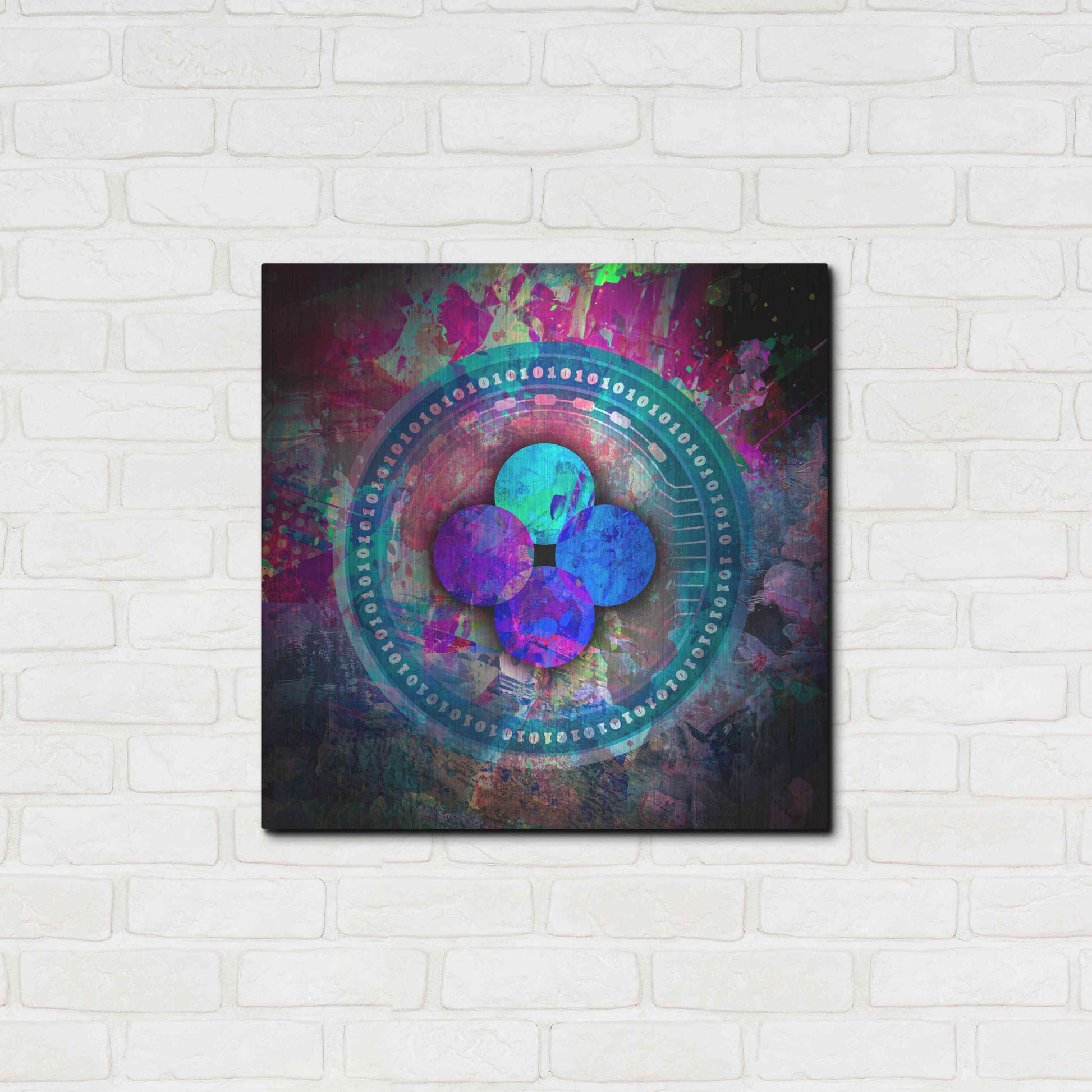 Luxe Metal Art 'OKB Crypto' by Luxe Metal Art Portfolio,24x24