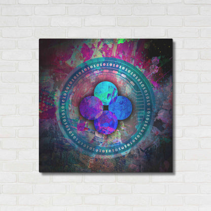 Luxe Metal Art 'OKB Crypto' by Luxe Metal Art Portfolio,36x36