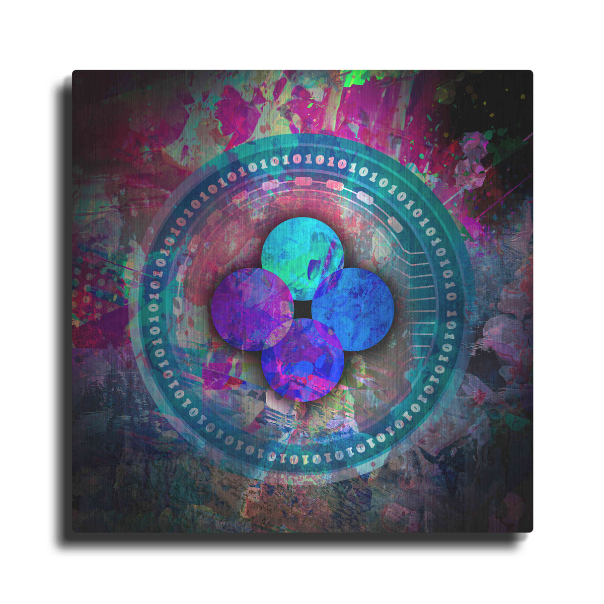 Luxe Metal Art 'OKB Crypto' by Luxe Metal Art Portfolio