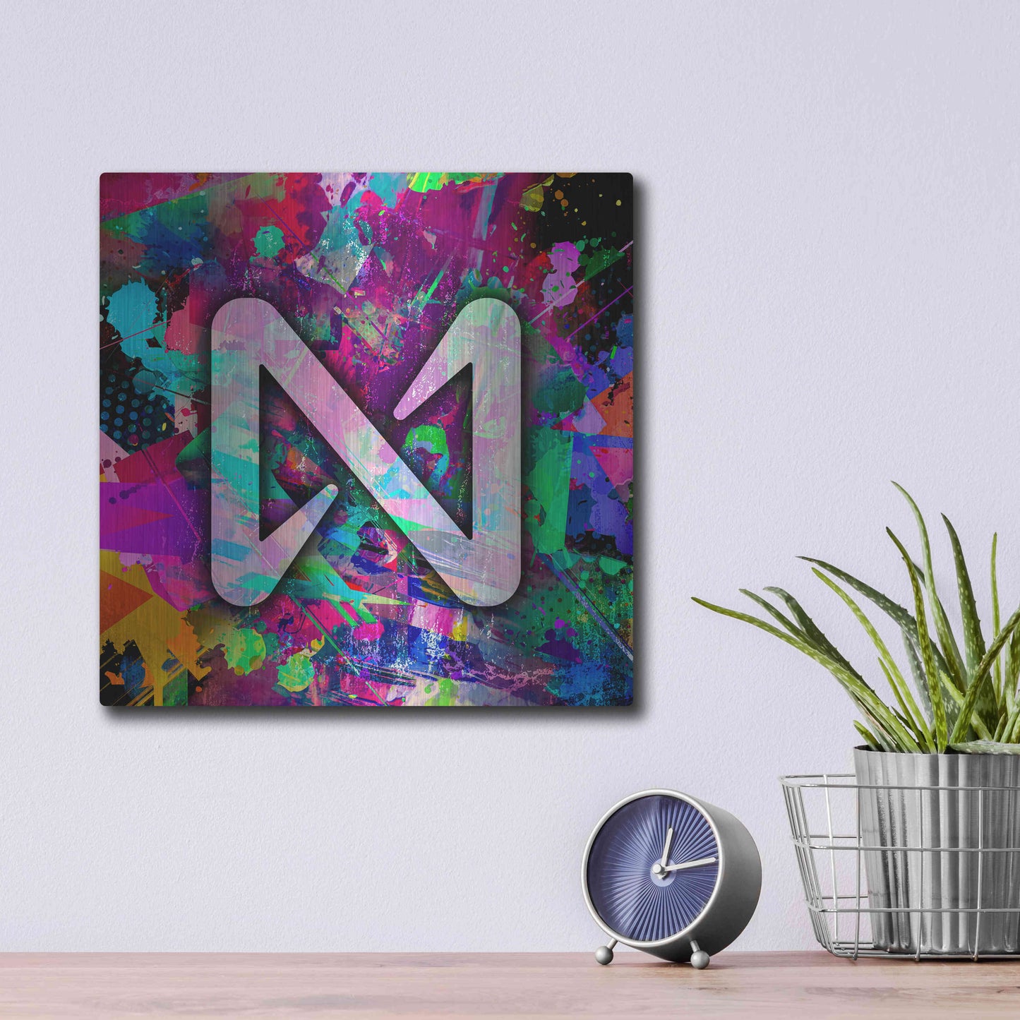 Luxe Metal Art 'NEAR Crypto' by Luxe Metal Art Portfolio,12x12