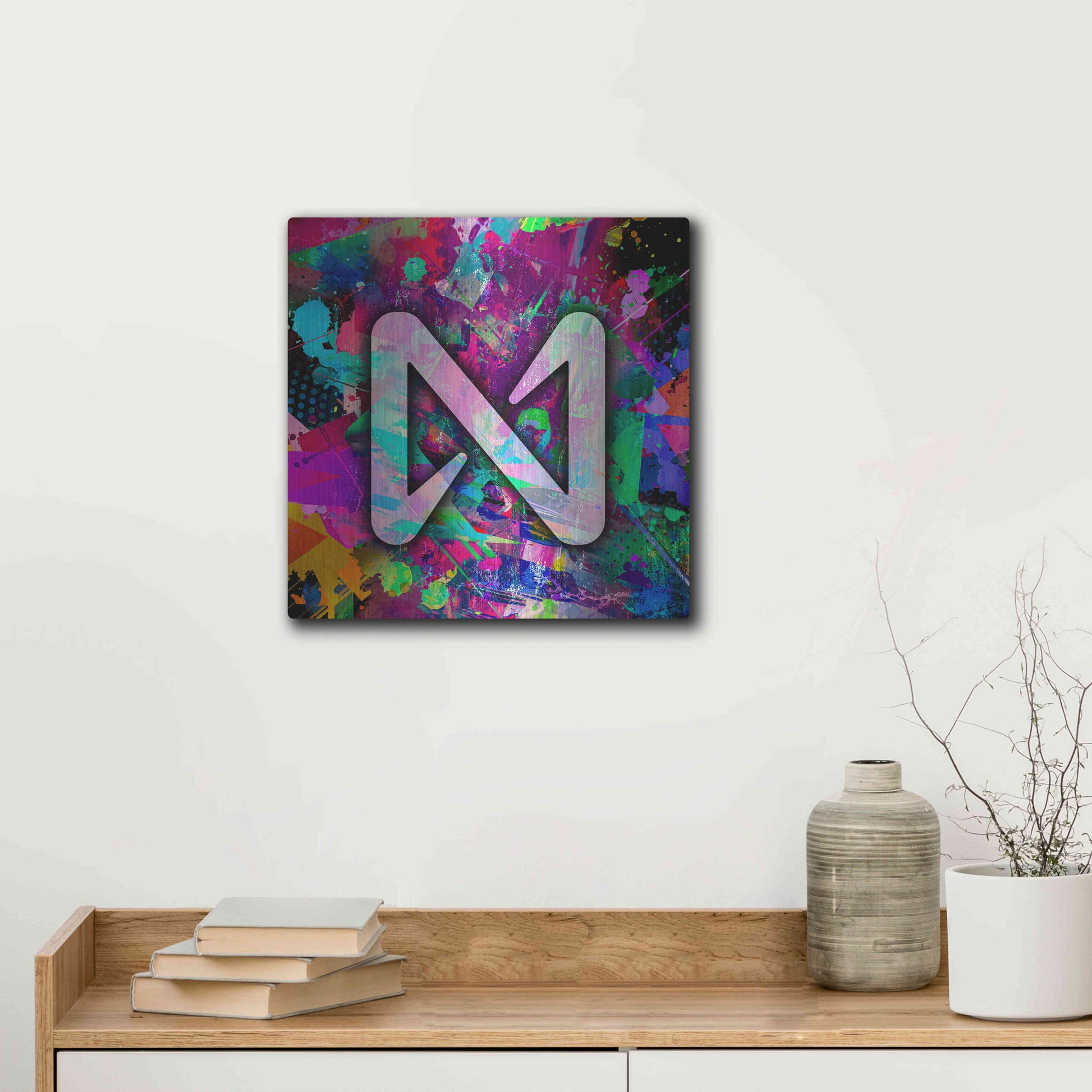 Luxe Metal Art 'NEAR Crypto' by Luxe Metal Art Portfolio,12x12
