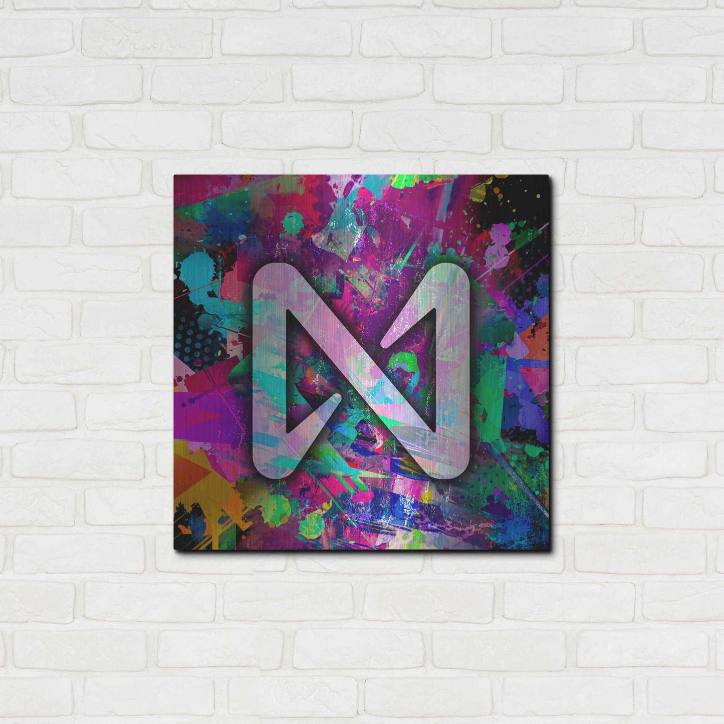 Luxe Metal Art 'NEAR Crypto' by Luxe Metal Art Portfolio,24x24