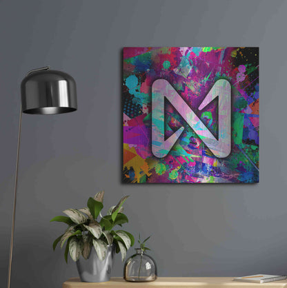 Luxe Metal Art 'NEAR Crypto' by Luxe Metal Art Portfolio,24x24
