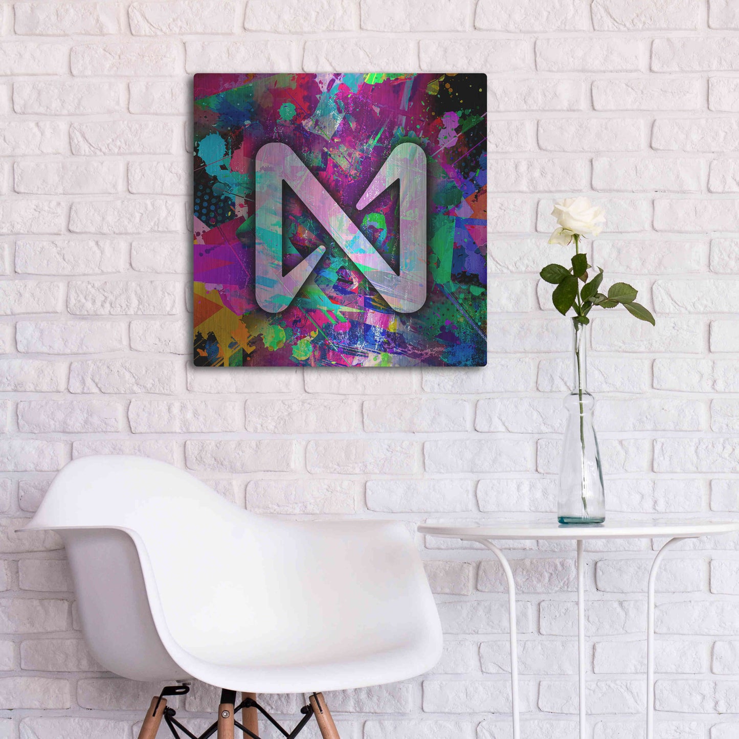 Luxe Metal Art 'NEAR Crypto' by Luxe Metal Art Portfolio,24x24