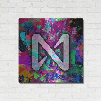 Luxe Metal Art 'NEAR Crypto' by Luxe Metal Art Portfolio,36x36