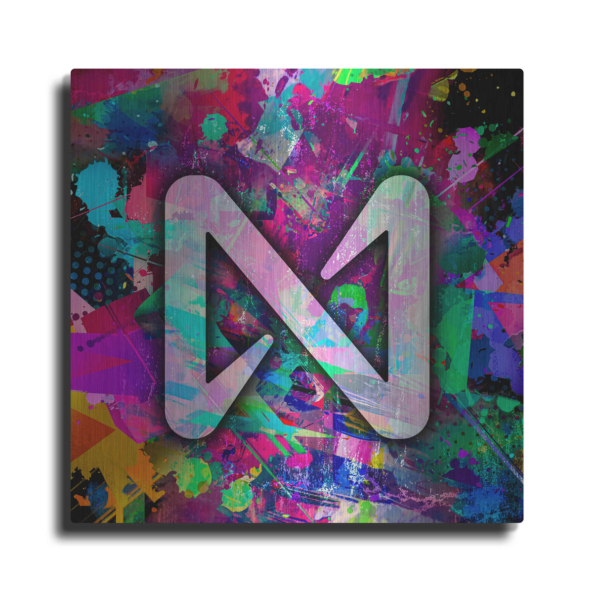 Luxe Metal Art 'NEAR Crypto' by Luxe Metal Art Portfolio