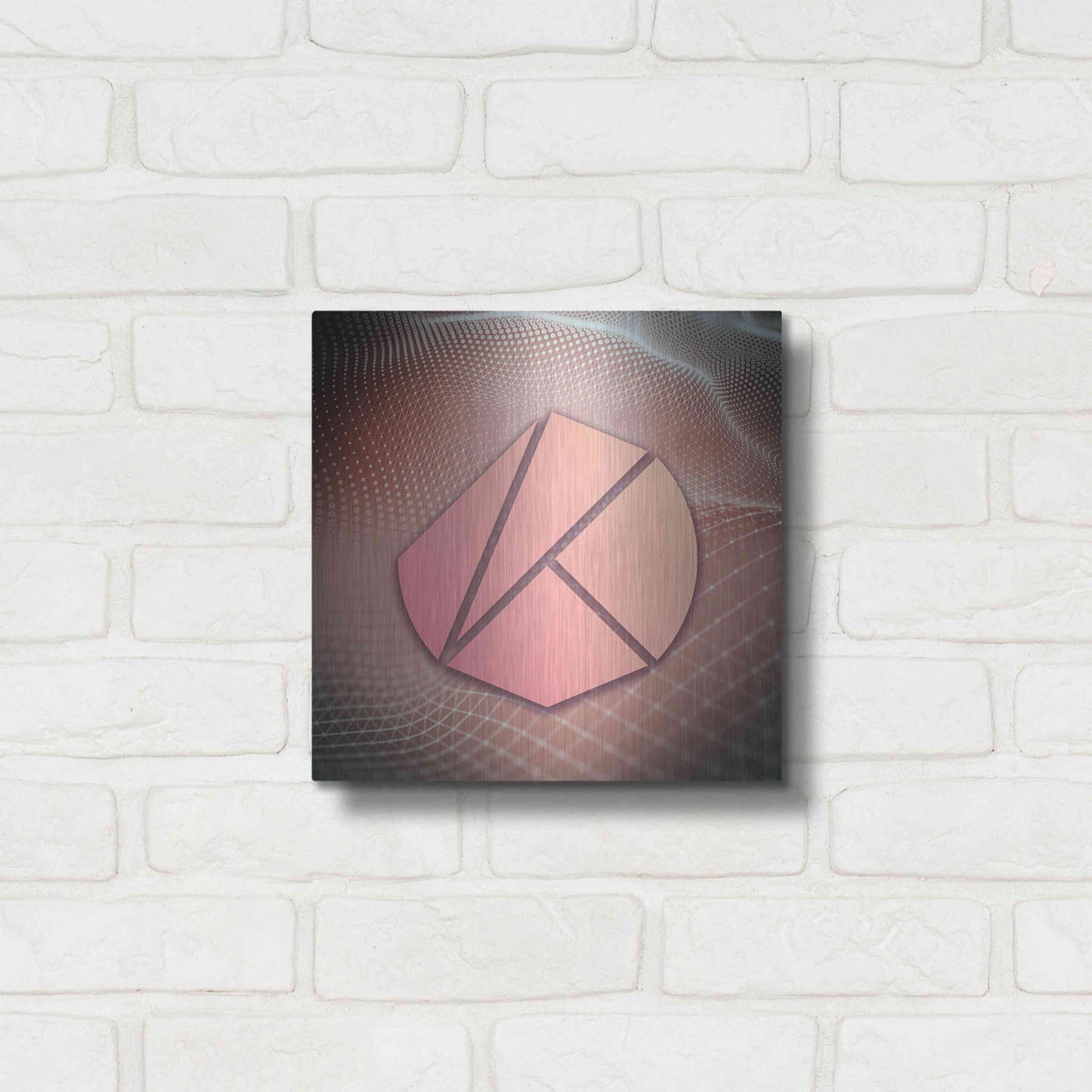 Luxe Metal Art 'KLAY Klaytn Crypto' by Luxe Metal Art Portfolio,12x12